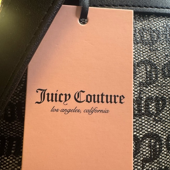 Juicy Couture Black and Gray Patterned Bag NWT